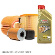KIT TAGLIANDO 5 LT OLIO CASTROL 5W30 +4 FILTRI VW GOLF V 1.9 TDI 105CV