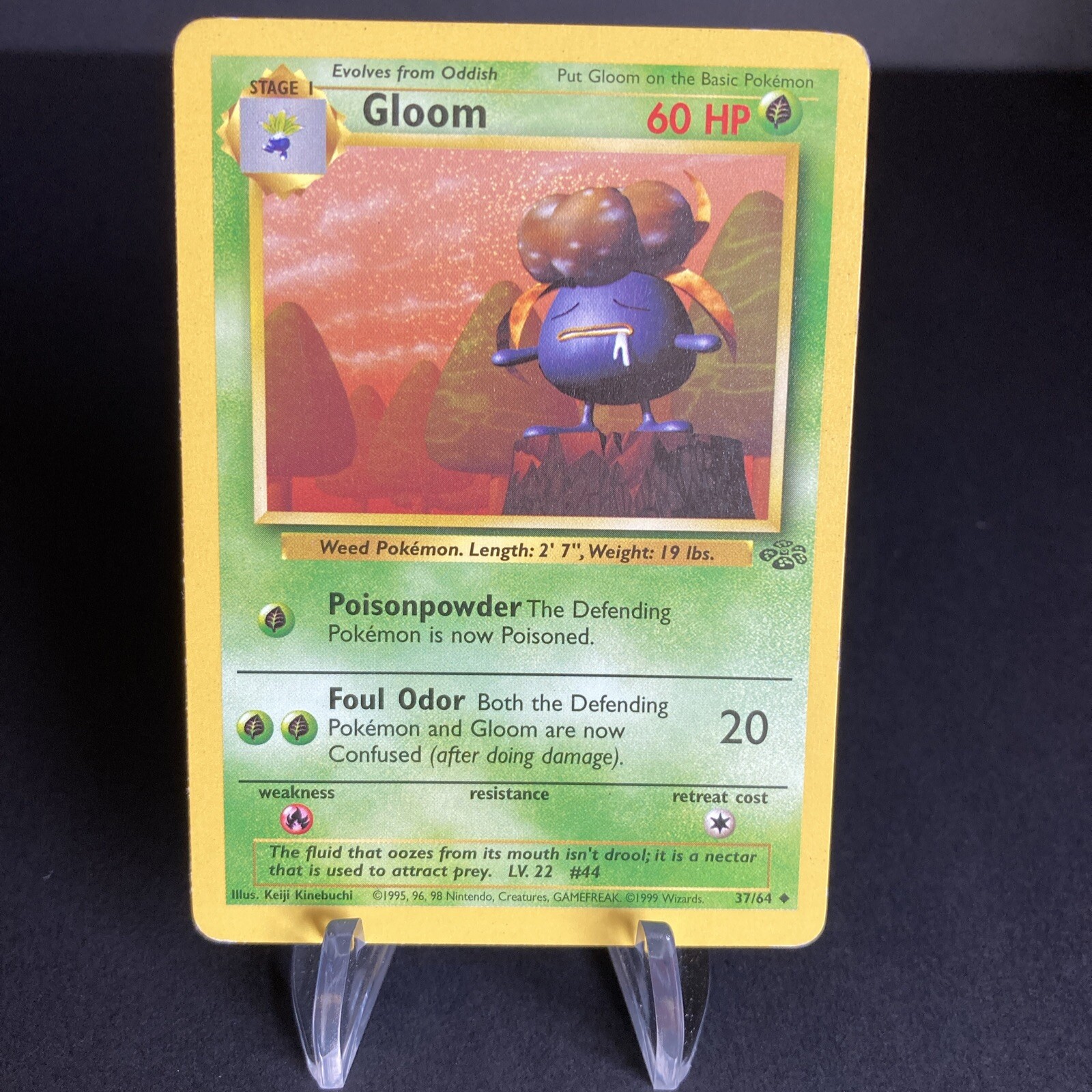 GLOOM - Jungle Set - 37/64 - Uncommon Pokemon Card - Unlimited Edition - MP