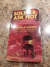Soldier, Ask Not By Gordon R. Dickson 1967 Vintage Dell Sci-Fi Paperback 