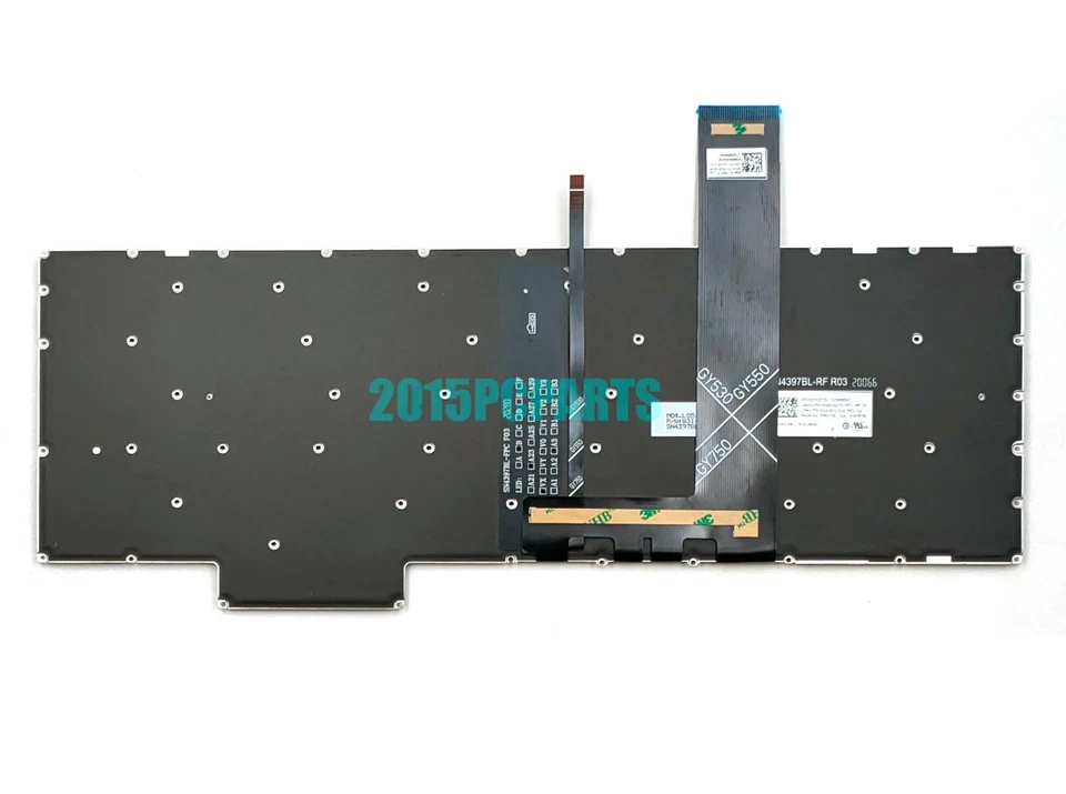 Nuevo Teclado Lenovo Ideapad Gaming 3-15ARH05 3-15IMH05 EE. UU. Retroiluminado AZUL Chracters Foto 3 de 4