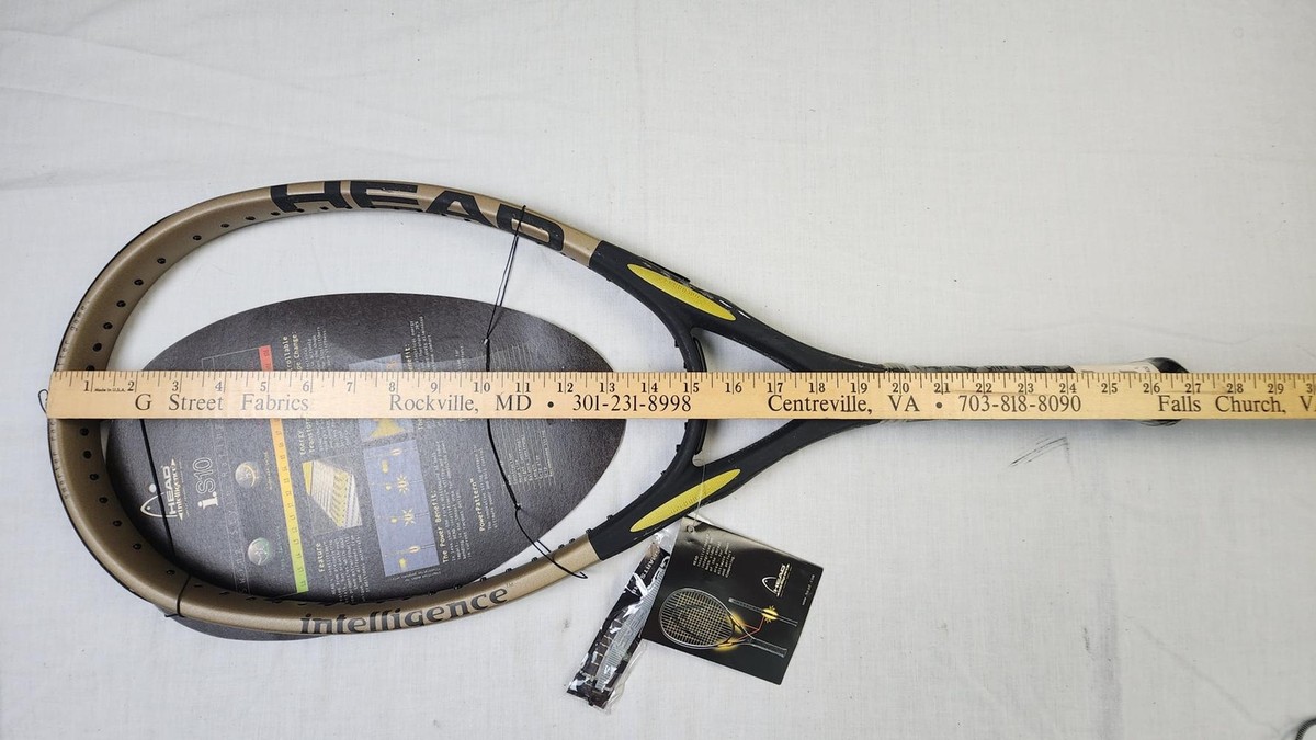 Head Intelligence iS10 Tennis Racket w/ Dampener - 4 1/4 in