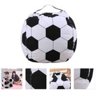 Football Storage Bag Stuffed Animal Bean Chair Kids Stuffable Zipper Beanbag