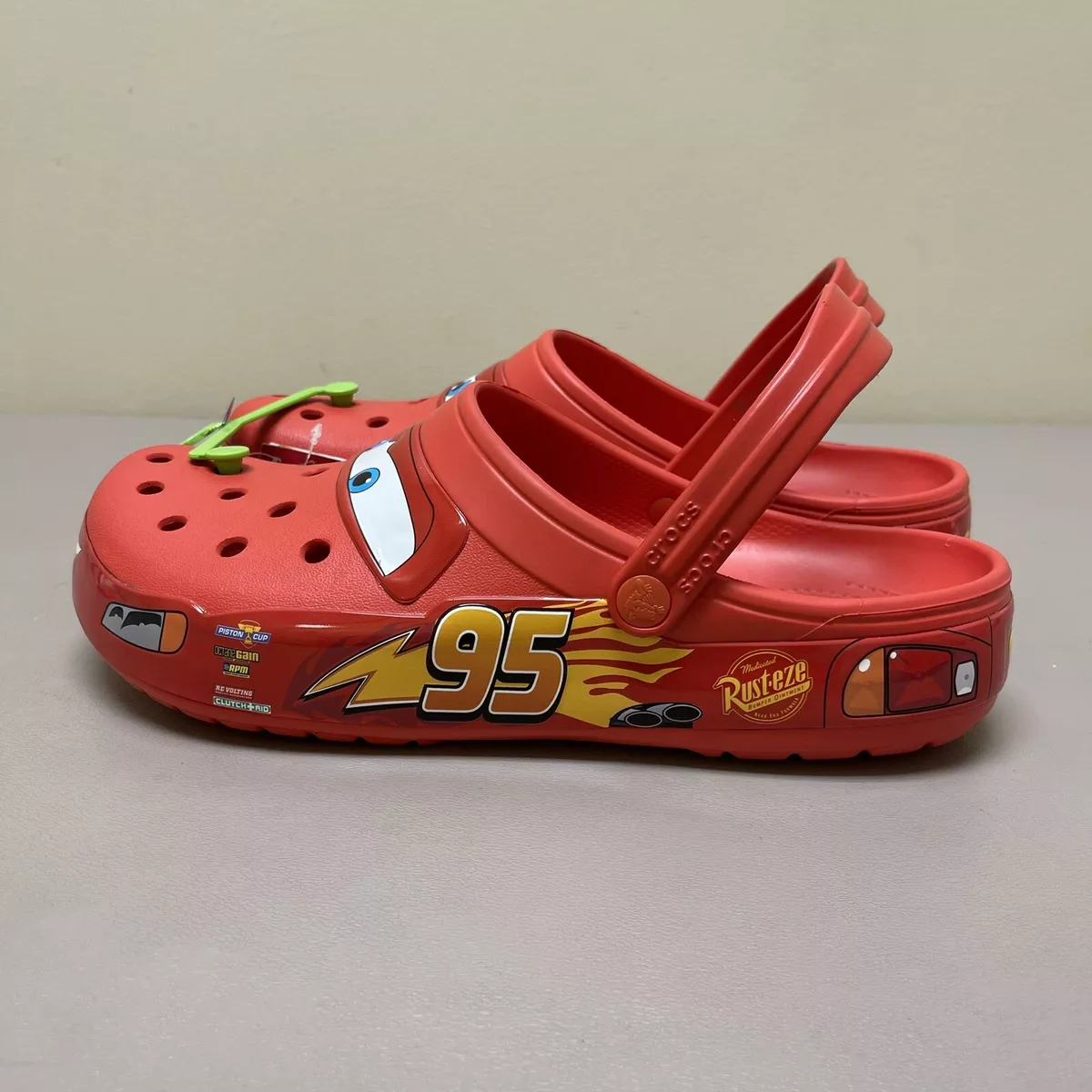 New Lightning McQueen Crocs Cars Light Up Mens Size 12 Limited