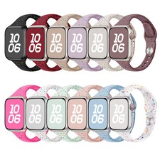 Soft Silicone Sport Band Compatible with Apple Watch 38/40/41mm,42/44/45/49mm