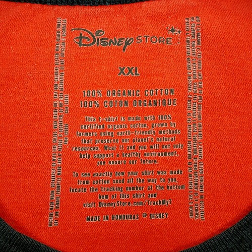 Men's XXL Classic Mickey Mouse Disney Store Red Black Trim Ringer Style T-Shirt - Picture 4 of 7