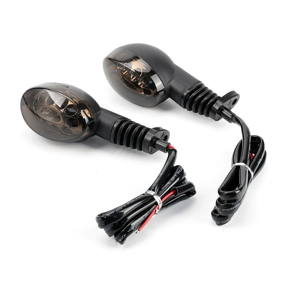 Indicador de señal de giro LED transparente/humo PARA Kawasaki Vulcan S 650 VN650 2015-2023 Foto 4 de 4