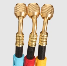 Fieldpiece HR3 1/4″ Open Valves Hose Set – 3 Pack