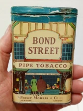 Vintage BOND STREET PIPE TOBACCO TIN PHILIP MORRIS & CO