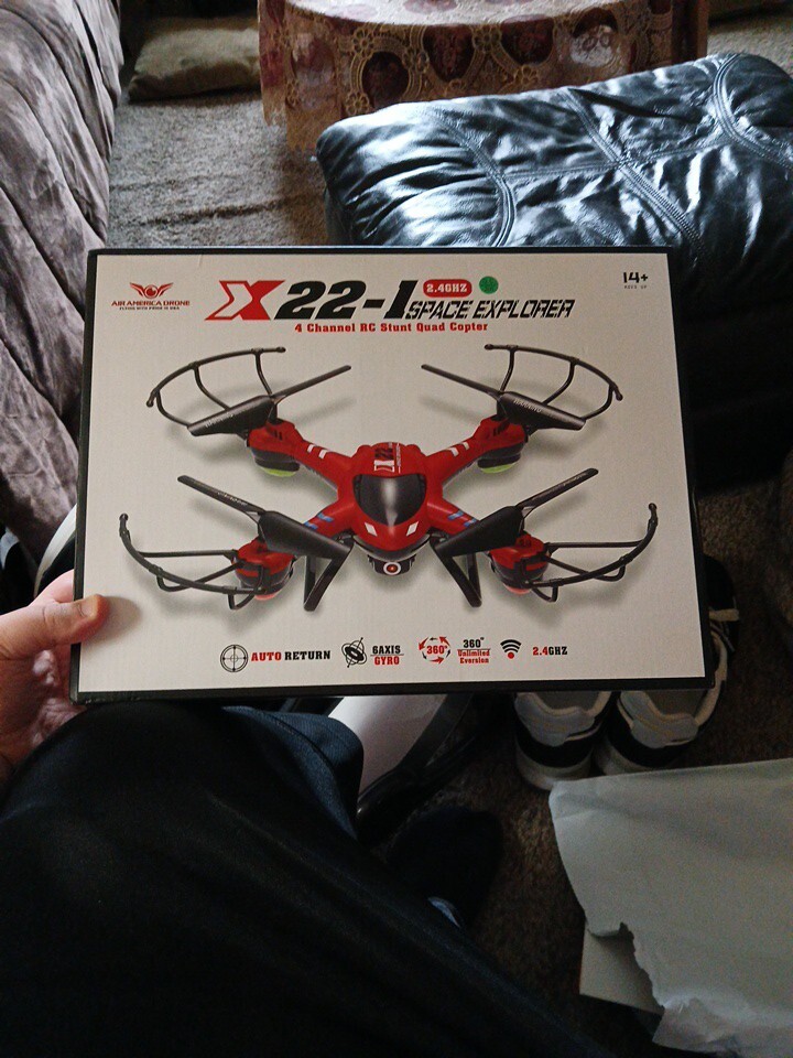 X 22-1 Space Explorer 4 Channel Rc Stunt Quad Copter 2.4ghz