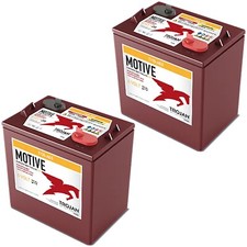 2 Pack of Trojan T105-AES 6V Superior Deep Cycling VRLA AGM Batteries - BCI GC2