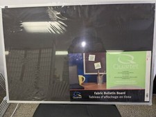 12 Quartet Aluminum new and used Framed Fabric bulletin boards 2' x 3'. 