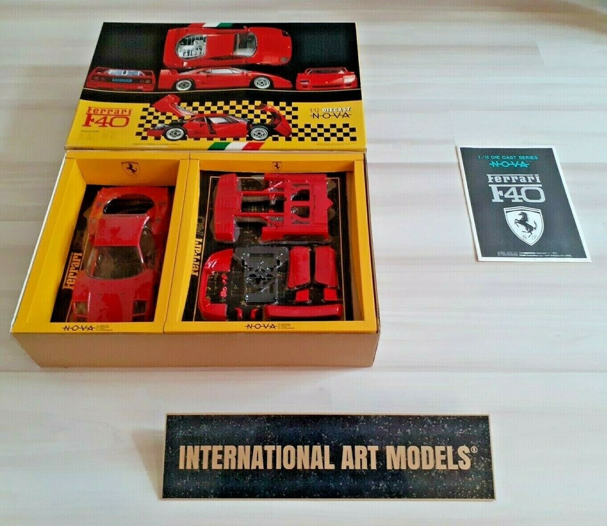フジミ1/12フェラーリＦ40ダイキャストNOVA 専用 フェラーリ 1/12 F40 ダイキャスト NOVA 完成品 訳あり品