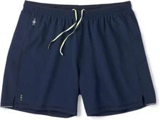 Smartwool Merino Sport Lined 5" Shorts Mens XXL Navy Blue Brief Liner Wool NEW
