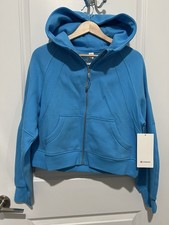 Lululemon Scuba Oversized Full-Zip Hoodie Size XS/S Kayak Blue NWT 128