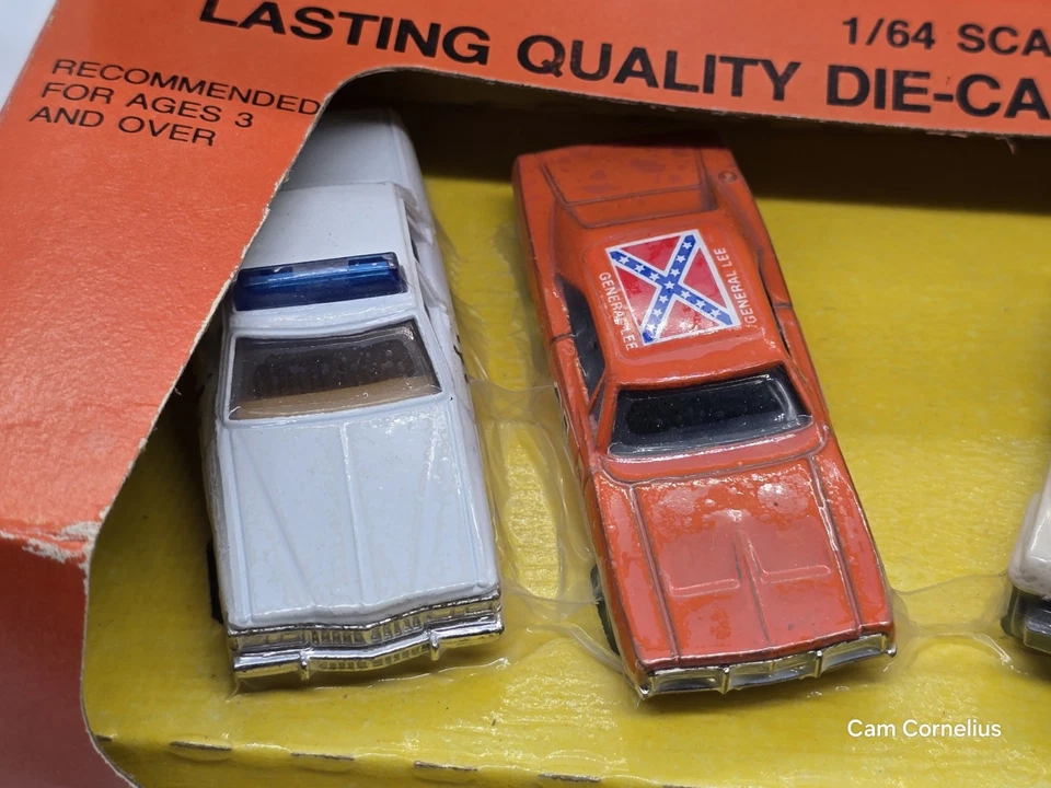 Coches de juguete ERTL Dukes Of Hazzard 1981 de colección TV 1/64 Die Cast paquete de 4 ¡Juego caja original! Foto 3 de 4
