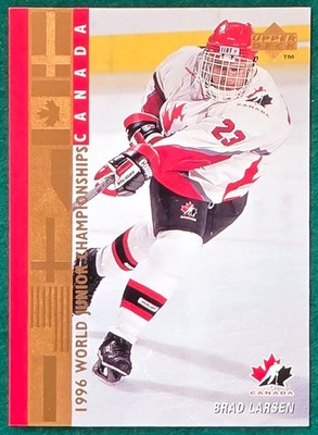 Brad Larsen - 1995-96 Upper Deck #534 - Team Canada World Junior Championships