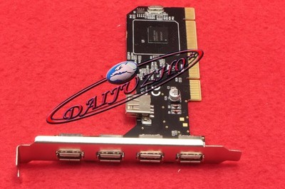 5 Port USB 2.0 High-Speed PCI Controller Card Adapter Hub 4 External &1 Internal