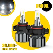 2pcs Auxito Canbus 5201 5202 Led Fog Light Bulb 6500k White Extremely Bright H16