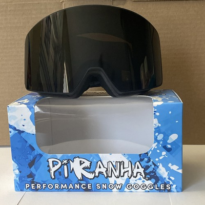 #ad Piranha Performance Snow Goggles Dual silver Tinted Lenses New $30.00