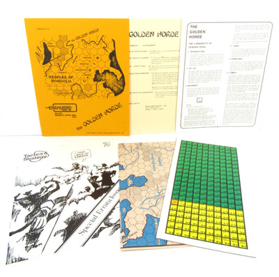 1978 Excalibre Games Golden Horde Orange Cover Complete Unpunched