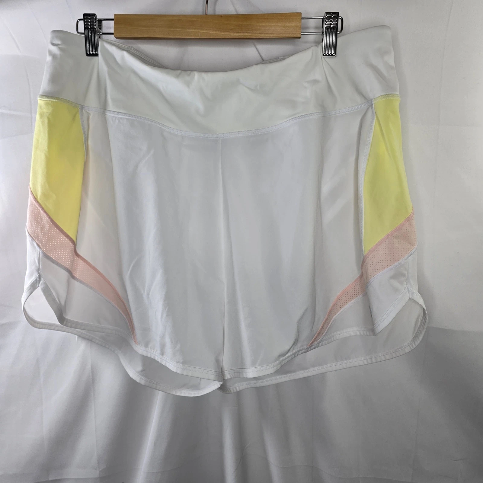 sweaty-betty track speed multicolor athletic running shorts