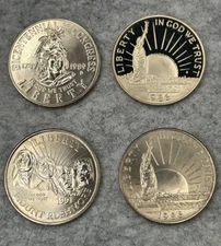 Modern Commemorative Half Dollar Lot 4 Coin 1986- D& S S Is Proof 1991-D 1989-D