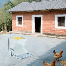 Automatic Metal Treadle Feeder Chicken Feeder Galvanized Steel Poultry Feeder