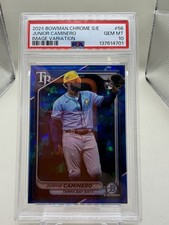 2024 Bowman Chrome Sapphire Junior Caminero Image Variation RC PSA 10