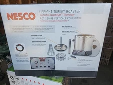 TURKEY COOK NESCO Digital Infrared Upright Turkey Roaster, Oil Free, 1420 Watts