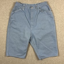 Vintage Wrangler Shorts Womens Size 18 29x12 50s 60s Blue Bell Distressed USA
