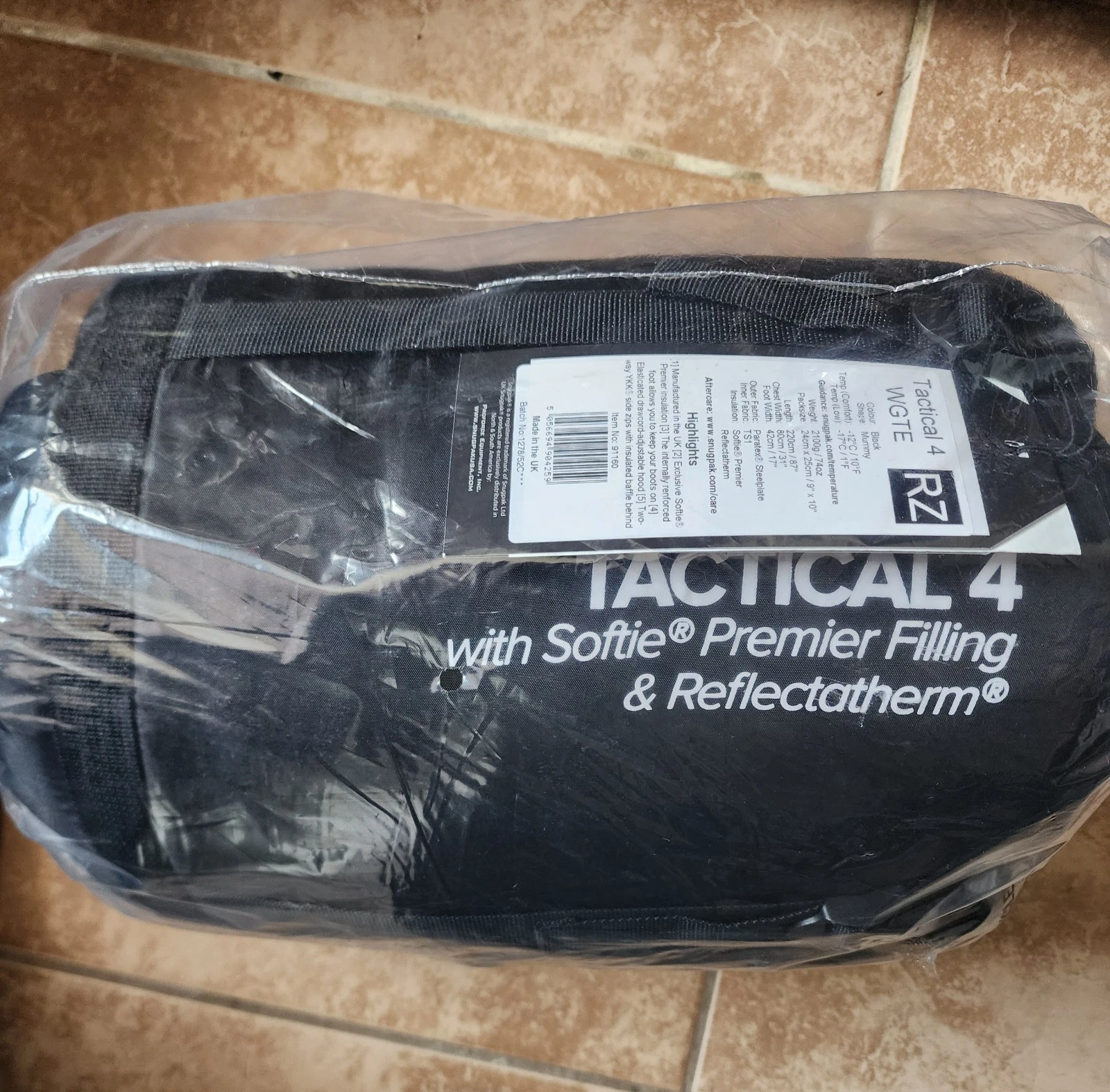 Snugpak Softie Tactical 4 WGTE Sleeping Bag New In Package