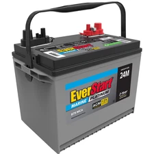 EverStart Platinum AGM Marine and RV Deep Cycle Battery Group Size 24M, 12 Volt