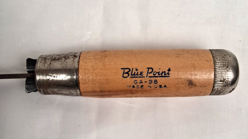 VTG Wood Handle Files -Blue Point GA-98 Adjustable Jaw & Nicholson Slim Taper - Bild 3 von 15