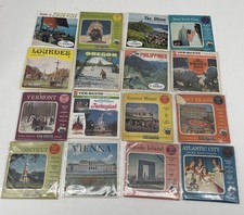 Vintage View-Master 3 Reel Packets Lot of 16 Disney Coney Island Africa 17