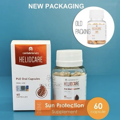 Heliocare Oral Sunblock Supplement (60 Caps) Skin Anti Aging Sun Protection NEW