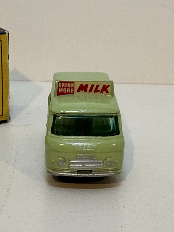 Camión de reparto de leche comercial Lesney Matchbox #21/logotipo de vaca caja de origen 1961 Foto 4 de 4