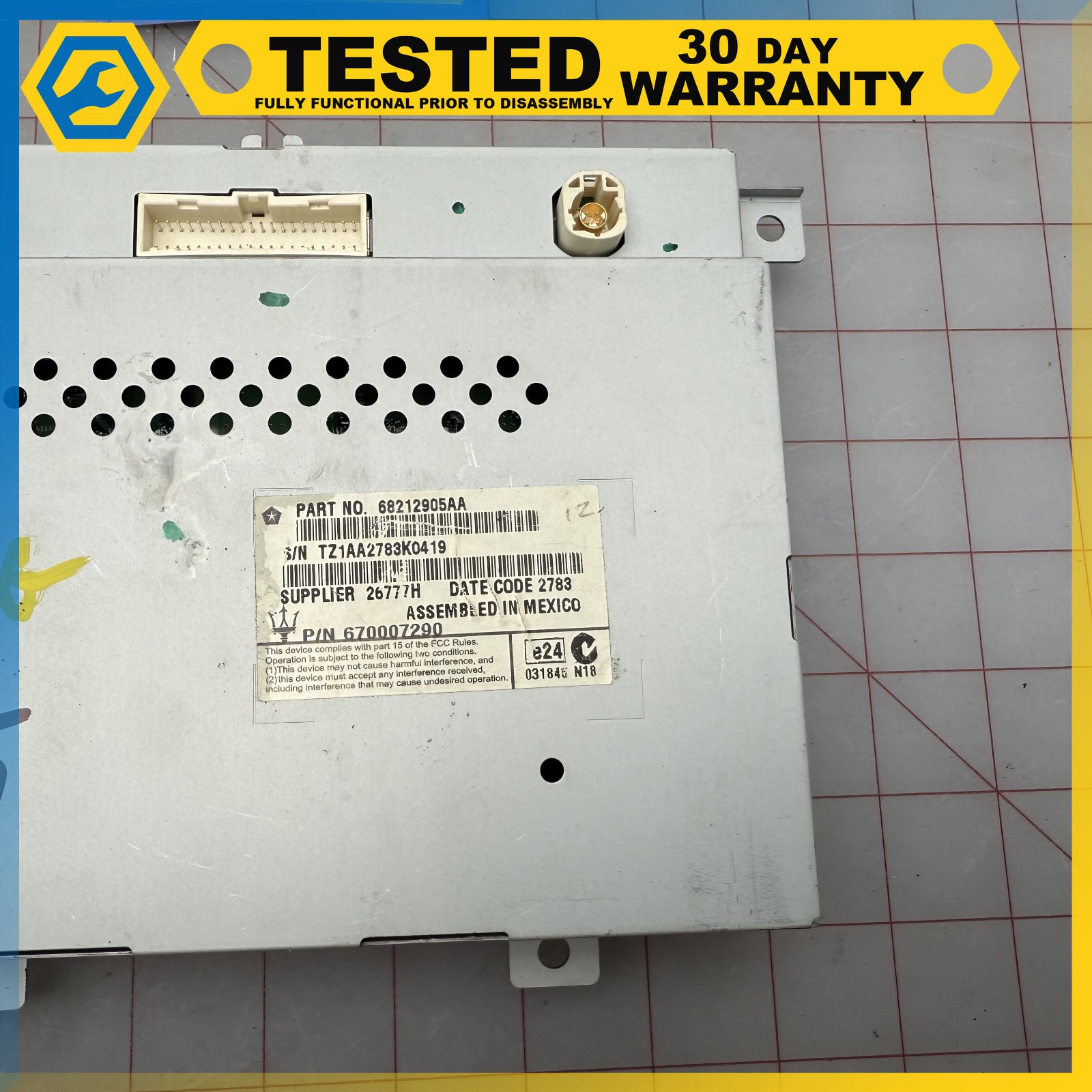 14-16 MASERATI GHIBLI DASH DASHBOARD CENTER DISPLAY SCREEN MONITOR  OEM