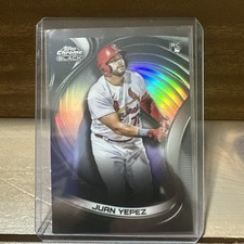 2022 Topps Chrome Black - Juan Yepez Refractor RC Rookie #'d /199 NATIONALS