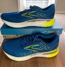 Brooks Men's Glycerin 20 Lightweight-Running Shoe, Blue/Nightlife- Sizes US 12.5