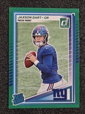 2025 Donruss Green Press Proof Rated Rookie #400 Jaxson Dart RC New York Giants