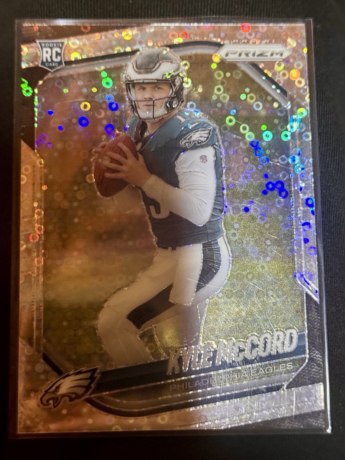 2025 Panini Prizm - Rookies Kyle McCord #377 No Huddle Prizm (RC) Eagles