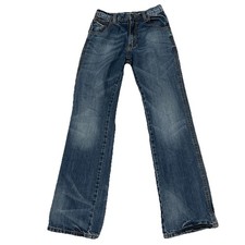 Wrangler Retro Boys Jeans Size 16 Slim Adjustable Waist Relaxed Boot Cut