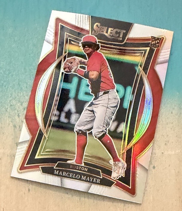 2025 Panini Select Baseball Concourse #31 Marcelo Mayer Silver Prizm Red Sox RC