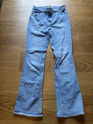 Levi s 725 High Rise Bootcut Jeans Women s Size 29 Light Wash Stretch Denim