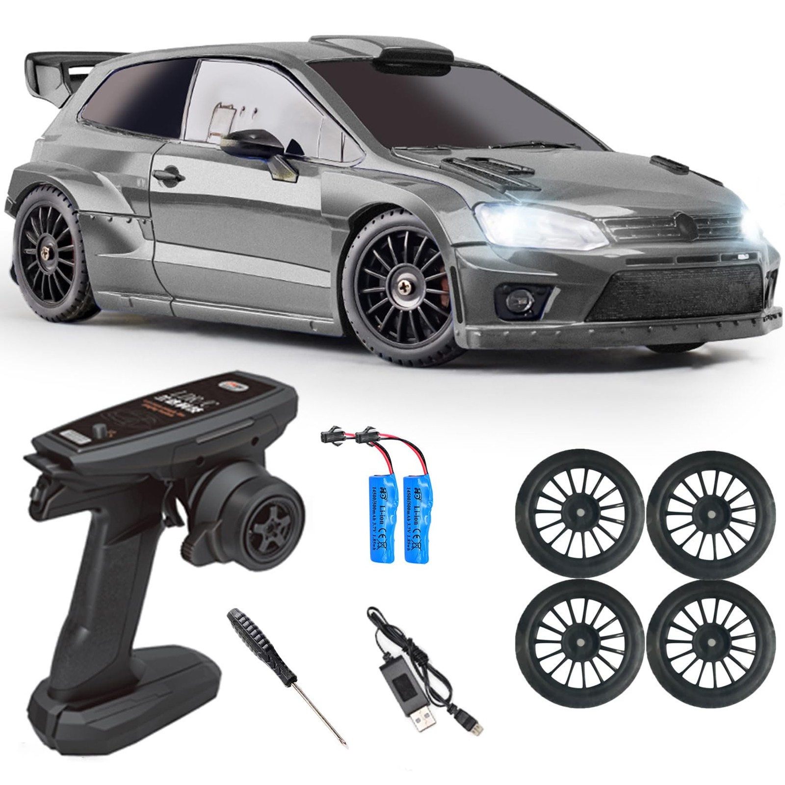 1/28 Scale Rtr Remote Control 4wd Racing Cars With G