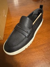 Vionic Chantel Penny Loafer Womens Size 9.5 Black Leather Slip On Flat Shoes