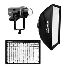 Profoto L600C LED Light Bundle with Rectangular Softbox and Softgrid