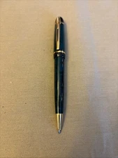 Waterman Marble Green Ball Point Pen France Blue Ink