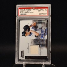 2004 Bowman Sterling Scott Kazmir Auto Relic PSA 10 Vintage #BS-SK Devil Rays