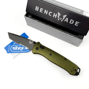 Benchmade 537SGY-1 Bailout® | Woodland Green Aluminum Handle CPM-M4 Blade knife